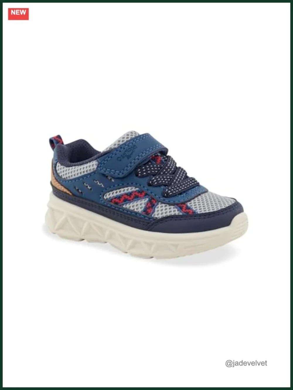 Hiker Sneaker Hook & Loop Machine Washable